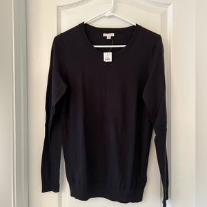 NWT Gap Black Long Sleeve Lightweight Sweater